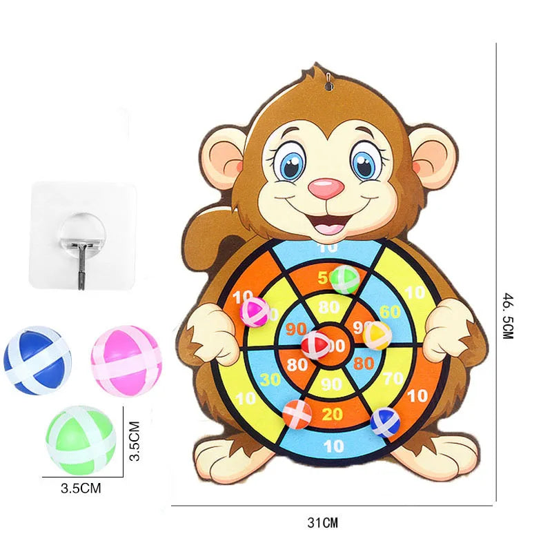 Toddler Educational Toys for Kids Children's Dart Board Games Indoor Outdoor Party Play Sports Games Dartboard with Sticky Balls