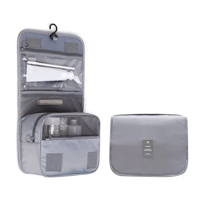 Travel Makeup Bag Waterproof Toiletries Organizer High Quality Women Neceser Bathroom Hook Wash Pouch Hook Makeup Storage Bag
