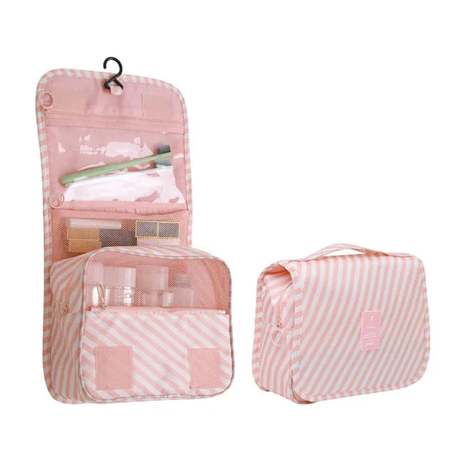 Travel Makeup Bag Waterproof Toiletries Organizer High Quality Women Neceser Bathroom Hook Wash Pouch Hook Makeup Storage Bag